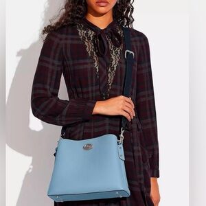 Coach Willow Shoulder Bag In Colorblock c2590